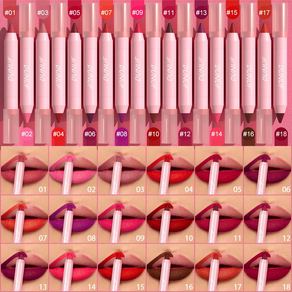 18-Colors Lipstick Pencil Waterproof